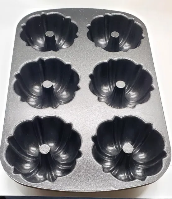 Nordic Ware Pan Cakes Non-Stick Baking 6 Count Bundt - Lette