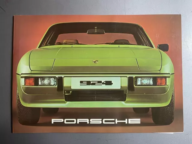 1977 Porsche Grün 924 Coupe Ausstellungsraum Verkauf Blatt Vorne Blick - Selten!