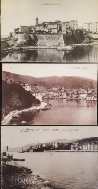 CPA Corse Bastia La citadelle, vue de la Jetée