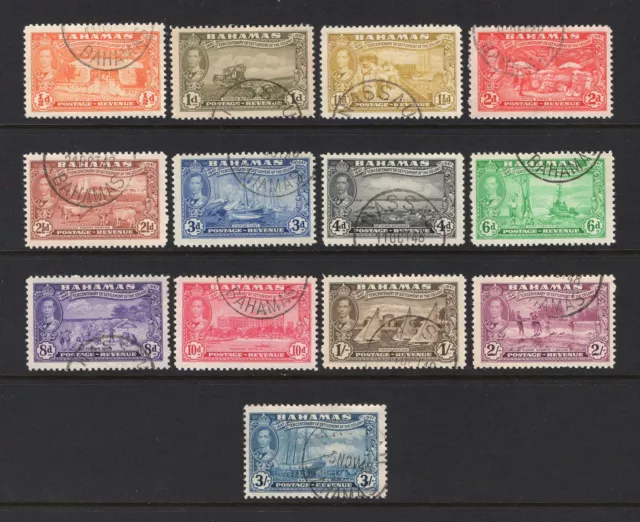 M3827 Bahamas 1948 SG178/90 - 1948 Eleuthera set to 3/-.