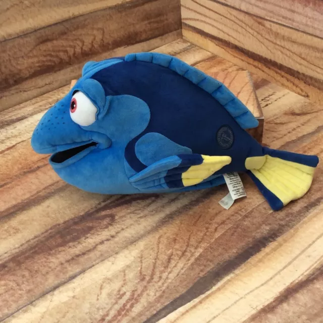 Disney Store Pixar Finding Nemo Dory 16” Soft Blue Plush Toy Official Stamped