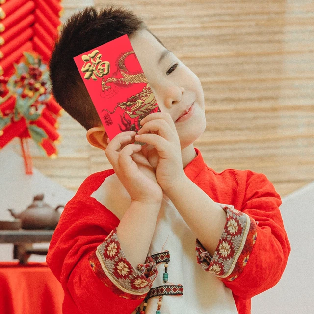 6pcs 2024 Red Pakete Chinesische Stil Chinesischer Stil Red Umschläge Neujahr