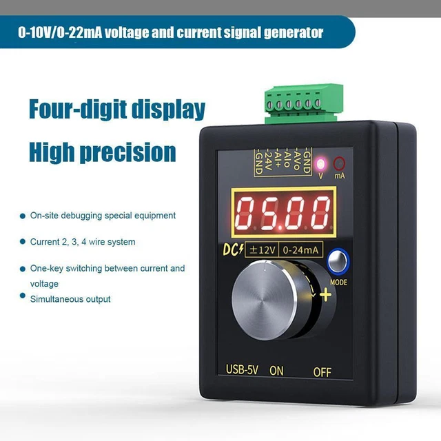 Adjustable Voltage Current Analog Simulator Transmitter Calibrator Signal Source