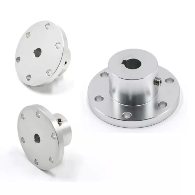 Rigid Flange Coupling Motor Guide Shaft Coupler Universal Aluminum Mounting Hub 2