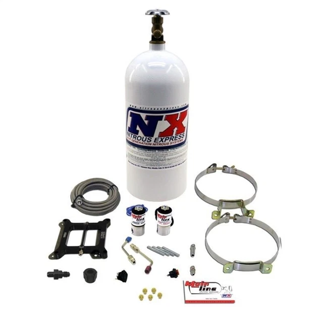 Nitrous Express Mainline Carburatore Nitroso Kit W/10lb Bottiglia - ML1000
