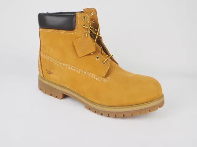 Mens Timberland 6 Inch Premium 10061 Wheat Leather Lace Up Waterproof Boots