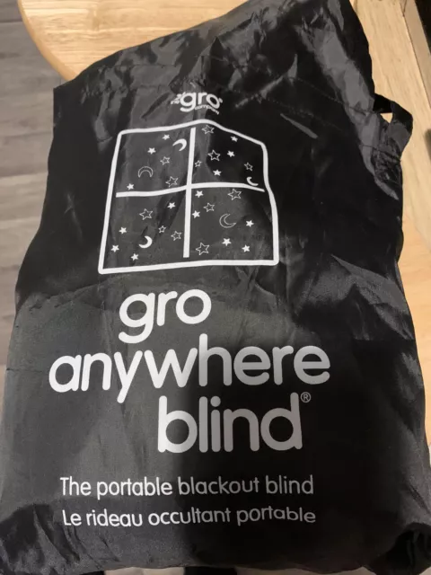 Gro Anywhere Portable Blackout Blind 130cm x 198cm Travel Blind Large Blind