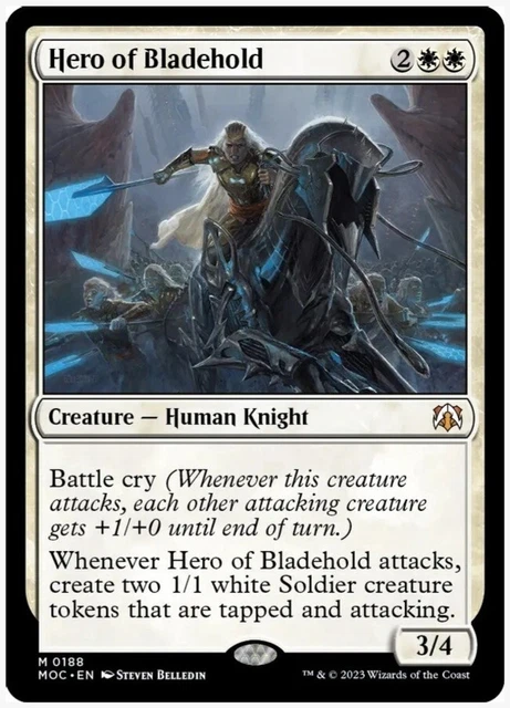 MTG Hero of Bladehold M Commander: March of the Machine M/NM