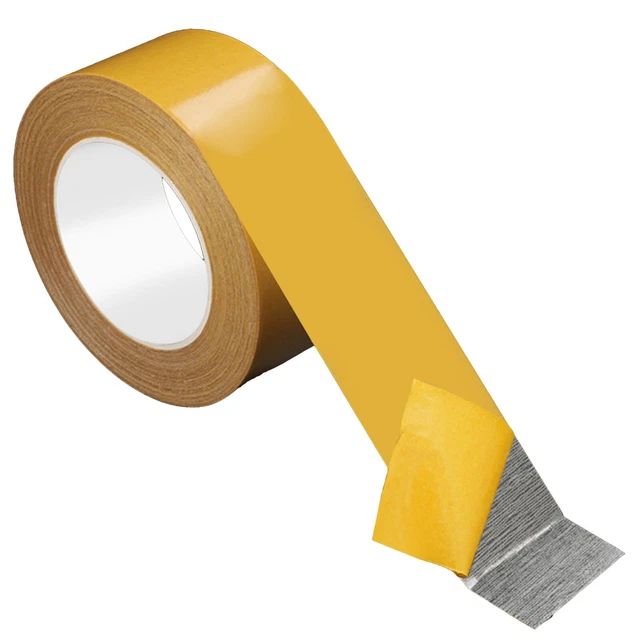 1d Stickers High Adhesive Strength Mesh Double Sided Duct Tape 20m Yellow Strong