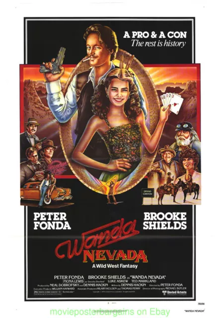 WANDA NEVADA MOVIE POSTER Original Folded 27x41 Inch BROOKE SHIELDS PETER FONDA