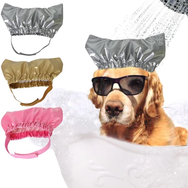 Capas impermeables orejas protección gato-baño gorra perro-ducha campana