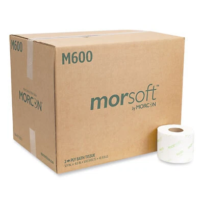Morcon Tissue TISSUE,TOILET,600.2PLY M600 MORCON Morcon Tissue M600 054867000505