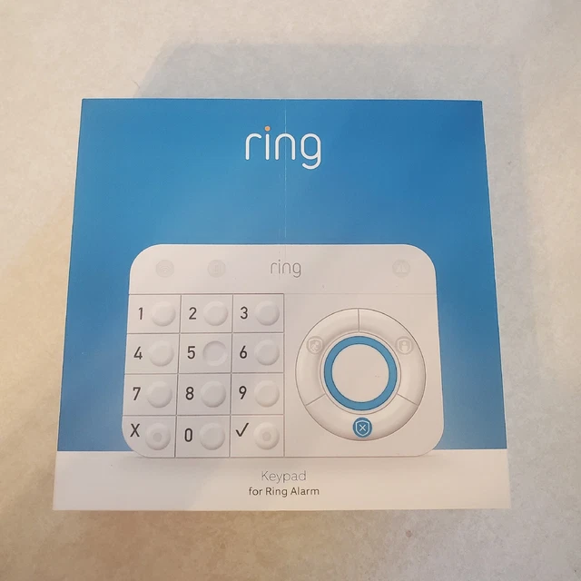 Teclado Alarma Anillo - Modelo 4AK1S70EN0 (1a Generación) Con Montaje en Pared y Hardware