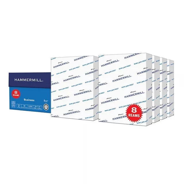 Hammermill Business Copy Paper, 20lb, 92 Bright, 8.5 x 11",  10  Ream Case.