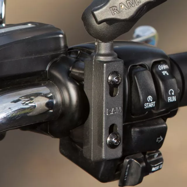 Brake/Clutch Handlebar Mount with 1" Ball