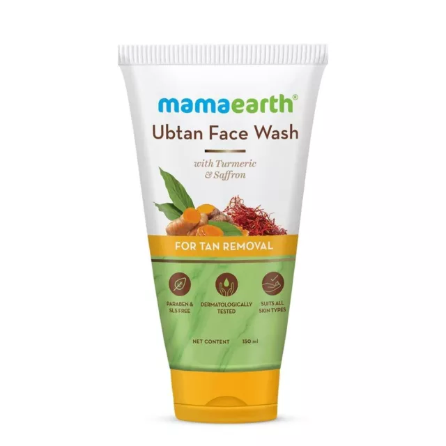 Mamaearth Ubtan Nettoyant visage naturel pour tous les types de peau avec...