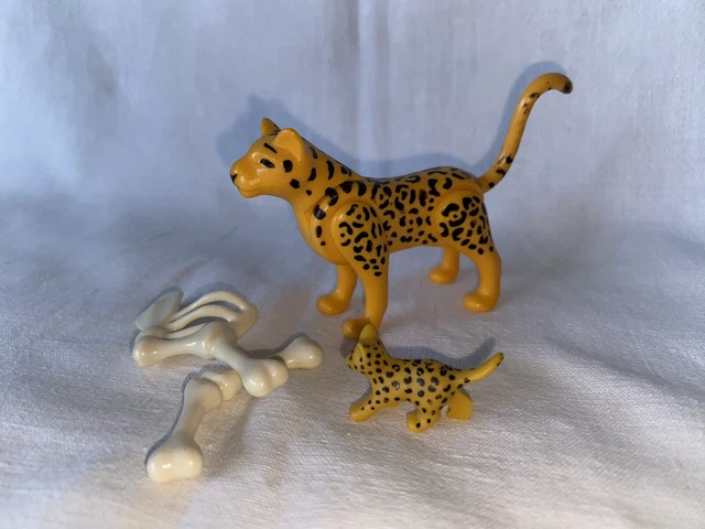 Boîte De 12 Animaux La Jungle Terre Cuite Peinte - 1950 - Jouet Vintage Français