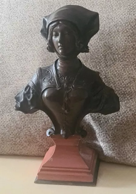 Buste de femme en bronze François Alphonse PIQUEMAL