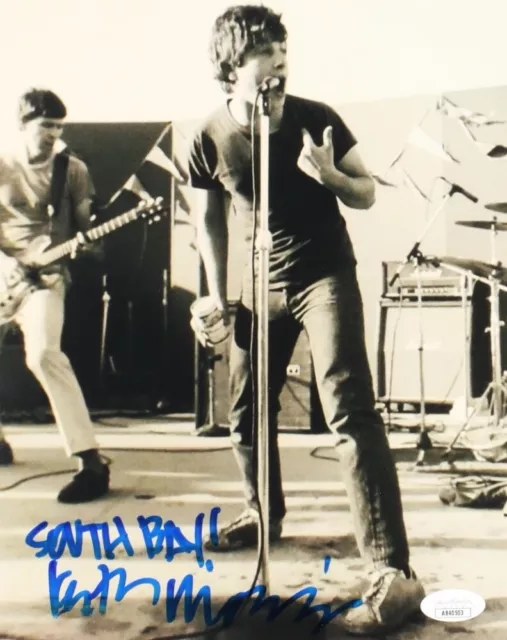 Keith Morris Circle Jerks Group Sex Off! Black Flag Signed 8x10 Photo JSA F