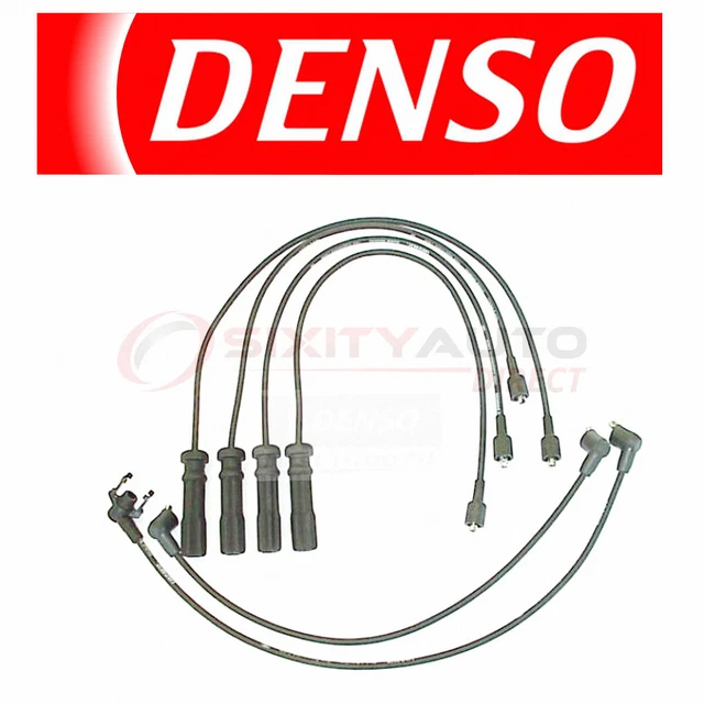 Denso Spark Plug Ignition Wires Set for Volvo 760 2.3L L4 1984 Tune Up Kit vf