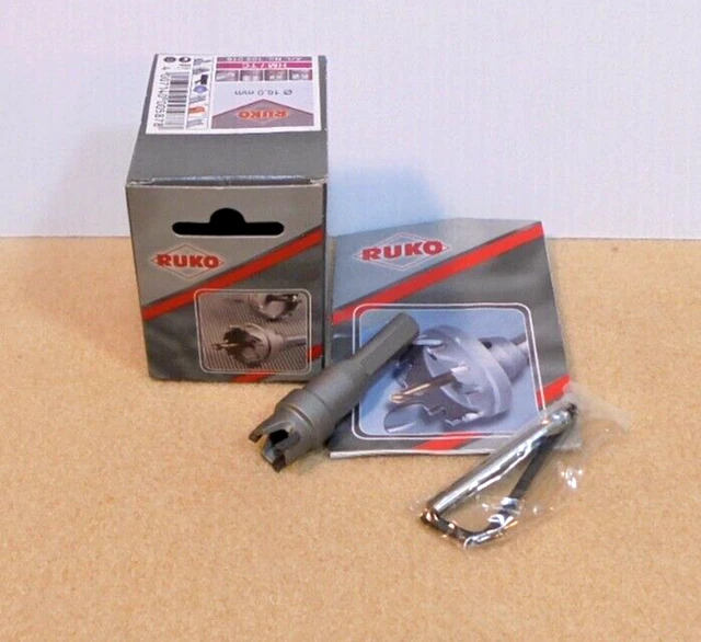 New Ruko  5/8" (16 mm) Tungsten Carbide Hole Saw Shallow Cut 105016 Ships Free