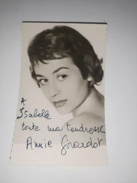 Photo ancienne avec autographe Annie Girardot original garanti