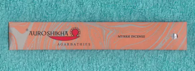 2x AUROSHIKHA "Myrrh - Myrrhe"  a 10 g -  AGARBATHIES Räucherstäbchen