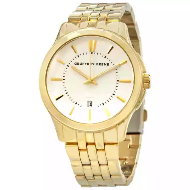 GEOFFREY BEENE QUARTZ White Dial Men's Watch GB8069GD $43.99 - PicClick
