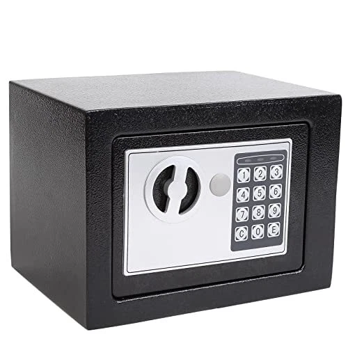 Heroecol Key and Electronic Security Safe Box Digital Deposit Box for Home Of...