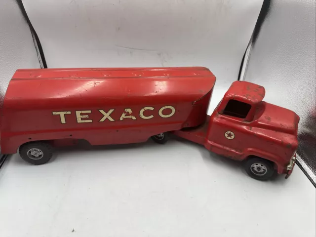 Vintage 60'S Buddy L Pressed Steel Texaco Tanker Truck