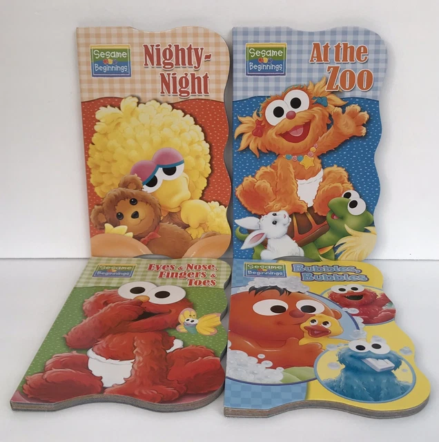 4 New Sesame Street Board Books Babies & Children Daycare Preschool Baby Elmo