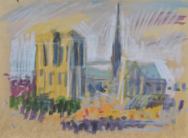 Claude Bonin-Pissarro (1921-2021) (113) - pastel - Notre-Dame de Paris