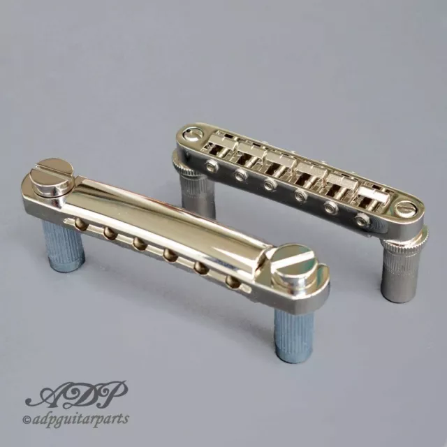 Cordier + Chevalet Gotoh GE101Z Stoptail +GE103B Tune-O-Matic Bridge Nickel