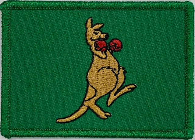 Boxing Kangaroo Sporting Patch with Hook & Loop Backing, Quality ! FREE POST✔📩