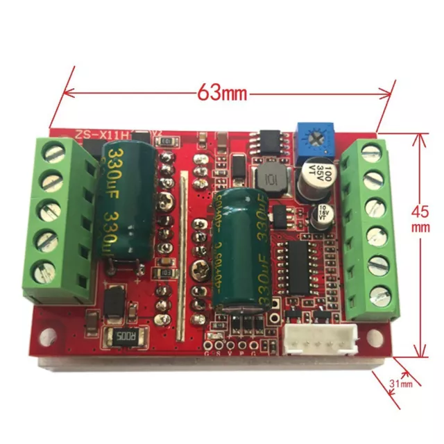 DC6-60V 400W BLDC Three Phase Direct-Current Brushless Motor Controller K3U0 2