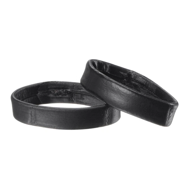 PU Pelle Sostituzione Fissaggio Custodia per 22mm Orologio Cinturino, Nero 2pz