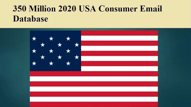 350 Million 2020 USA Consumer Email Database Sales Leads list Marketing