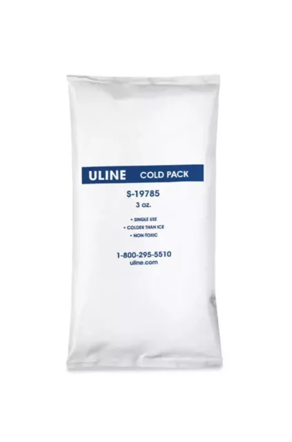Uline S-19785 3oz Non Toxic Cold Packs For Lunch Boxes 15 Pack