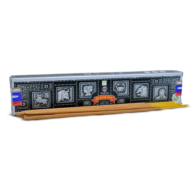 Satya Räucherstäbchen-Set – 12 Packungen, Handgerollt, Natürliche Düfte, 144 Stäbchen