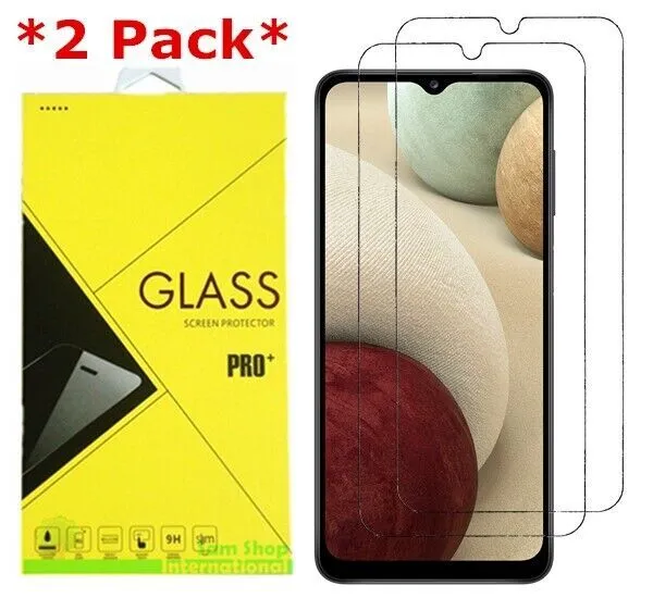 2-Pack Premium Real Tempered Glass Screen Protector for Samsung Galaxy A12