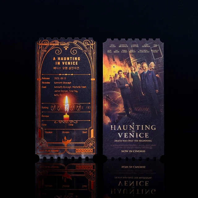 A HUNTING IN VENICE Korea Mega Box Original Cinema Limited Movie Special Ticket