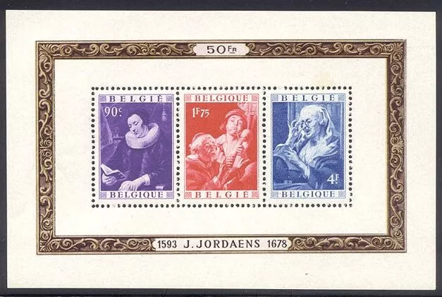 Belgique #B466B Nh Menthe - 1949 Tableaux S/S