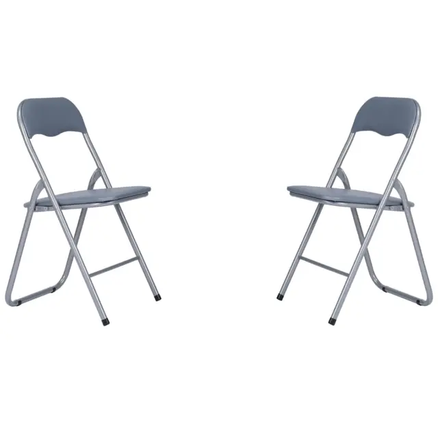 Set 4 sedie richiudibili schienale alto silver