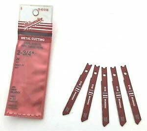 Milwaukee 48-42-0140 2-3/4" High Speed Universal Jig Saw Blade 24 TPI 5-Pack