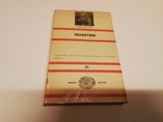 Omar Khayyam - Quartine - Einaudi Nue - 1969, 20l24 Omar Khayyam - Quartine - Einaudi Nue - 1969, 20l24