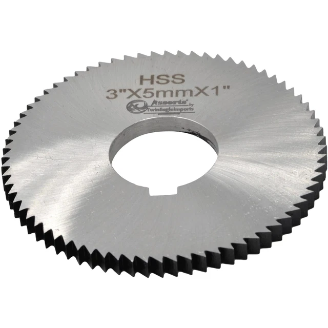 Assorts HSS Slitting Saw 3"x 5 MM x 1" Bore