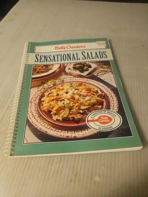 Vintage 1995, Betty Crocker's "Sensational Salads" Paperback Cookbook