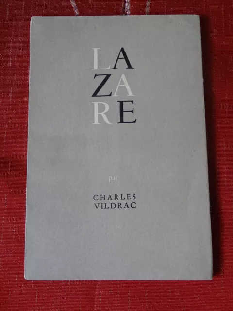 Lazare C. VILDRAC 1946 Éditions de Minuit - Numéroté sur Vélin, Non coupé