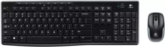 Logitech Kabelloses Tastatur-Set MK270 Wireless Desktop