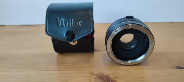 Vivitar MC 2X-21 Tele converter with case - Unknown Mount - Untested.